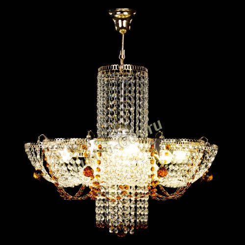 Люстра Камея №6 подвесная чайная в Новокузнецке Гусь Хрустальный