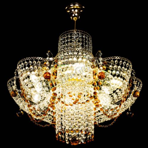 Люстра Камея №6 подвесная чайная в Новокузнецке Гусь Хрустальный