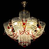 Люстра Камея №6 подвесная красная в Новокузнецке Люстра Камея №6 подвесная красная в Новокузнецке