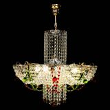 Люстра Камея №6 подвесная красно-зеленая в Новокузнецке