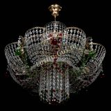 Люстра Камея №6 подвесная красно-зеленая в Новокузнецке