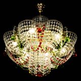 Люстра Камея №6 подвесная красно-зеленая в Новокузнецке