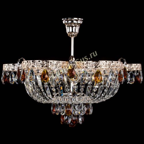 Люстра Камея Флора №5 с подвесом Чайная в Новокузнецке Гусь Хрустальный