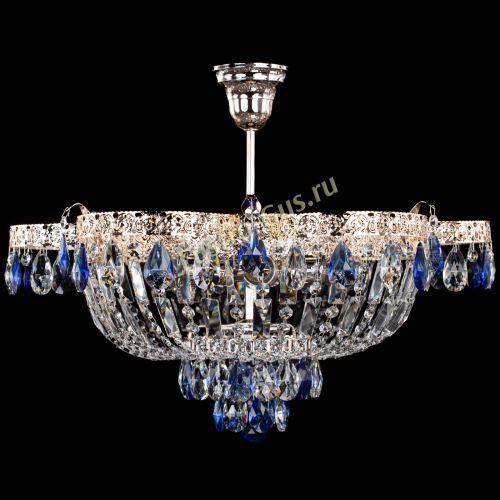 Люстра Камея Флора №5 с подвесом Синяя в Новокузнецке Люстра Камея Флора №5 с подвесом Синяя в Новокузнецке