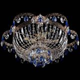 Люстра Камея Флора №5 с подвесом Синяя в Новокузнецке Люстра Камея Флора №5 с подвесом Синяя в Новокузнецке