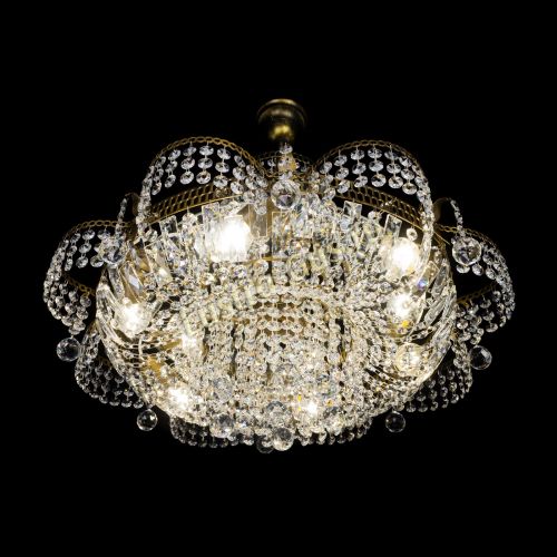 Люстра Камея Шар с подвесом под бронзу в Новокузнецке Гусь Хрустальный