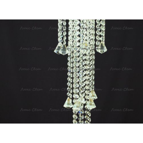 Люстра Капель 5 ламп конус 40 см длинная  в Новокузнецке Гусь Хрустальный