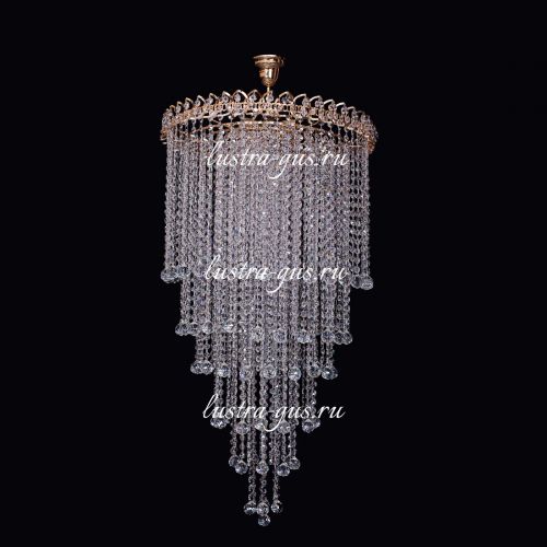 Люстра Капель длинная в Новокузнецке Гусь Хрустальный