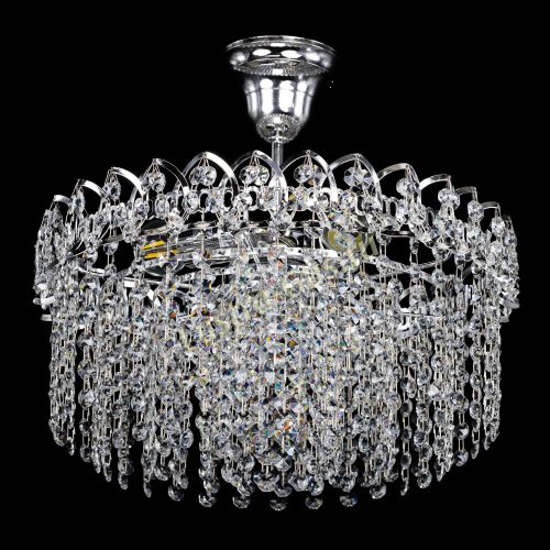 Люстра Капель-лепесток обтикон с подвесом в Новокузнецке Гусь Хрустальный