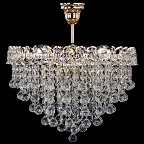 Люстра Капель Лепесток Шар  30мм с подвесом в Новокузнецке Гусь Хрустальный