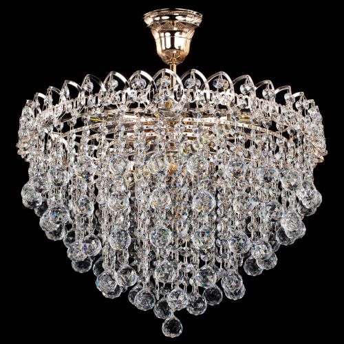 Люстра Капель Лепесток Шар  30мм с подвесом в Новокузнецке Гусь Хрустальный