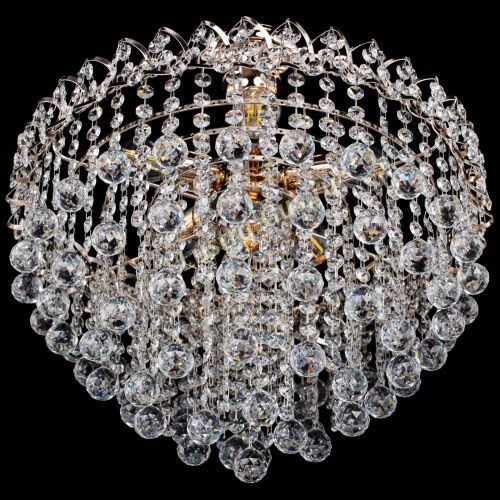 Люстра Капель Лепесток Шар  30мм с подвесом в Новокузнецке Гусь Хрустальный