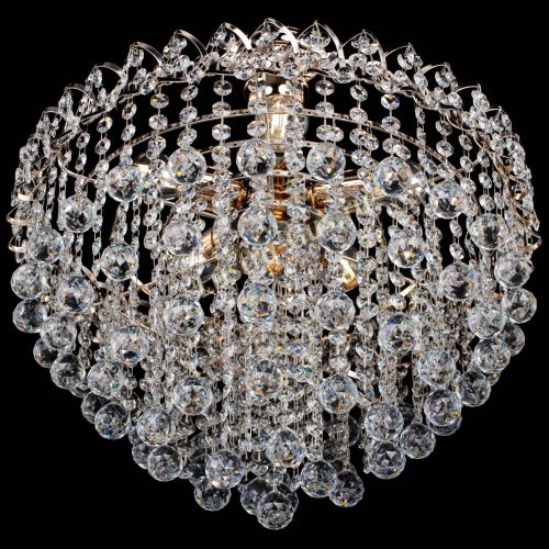 Люстра Капель Лепесток Шар  30мм с подвесом в Новокузнецке Гусь Хрустальный