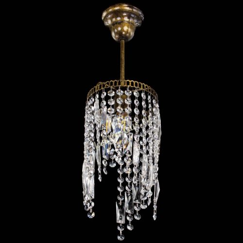 Люстра Капель мини №4 под бронзу в Новокузнецке Гусь Хрустальный