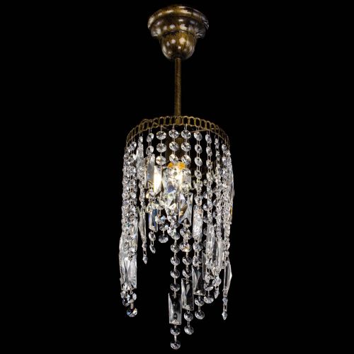 Люстра Капель мини №4 под бронзу в Новокузнецке Гусь Хрустальный