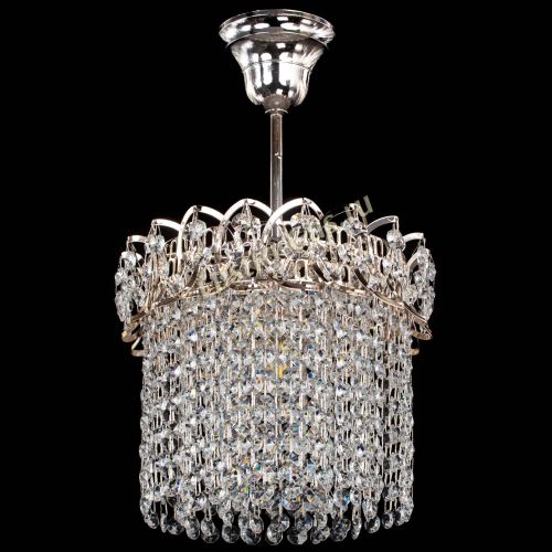 Люстра Капель оптикон №1 с подвесом в Новокузнецке Гусь Хрустальный