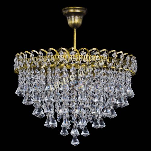 Люстра Капель Пирамида 30 с подвесом под бронзу в Новокузнецке Люстра Капель Пирамида 30 с подвесом под бронзу в Новокузнецке