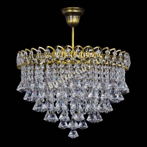 Люстра Капель Пирамида 40 с подвесом под бронзу в Новокузнецке Люстра Капель Пирамида 40 с подвесом под бронзу в Новокузнецке