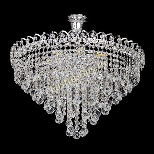 Люстра Капель Пирамида Шар 30 с подвесом в Новокузнецке Гусь Хрустальный