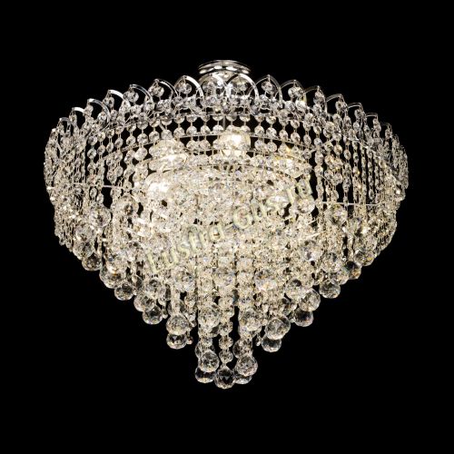 Люстра Капель Пирамида Шар 30 с подвесом в Новокузнецке Гусь Хрустальный