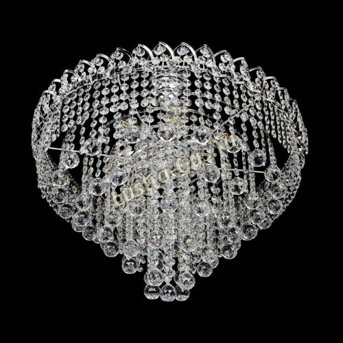 Люстра Капель Пирамида Шар 30 с подвесом в Новокузнецке Гусь Хрустальный