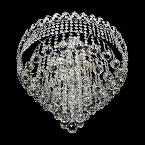 Люстра Капель Пирамида Шар 40 с подвесом в Новокузнецке Гусь Хрустальный