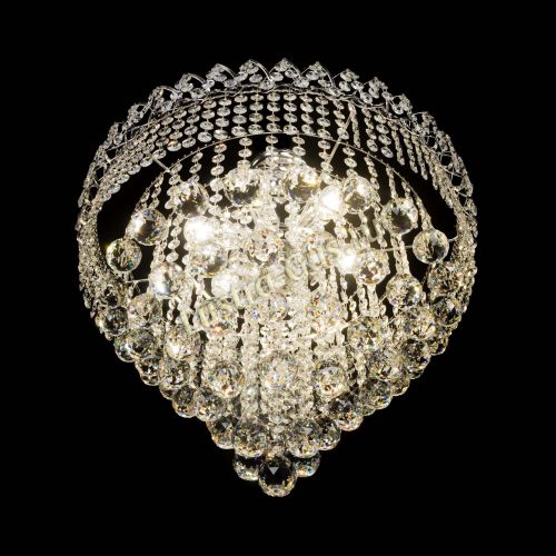 Люстра Капель Пирамида Шар 40 с подвесом в Новокузнецке Гусь Хрустальный