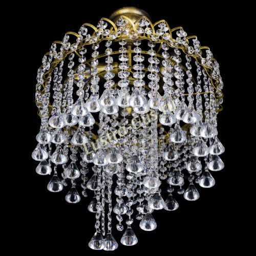 Люстра Капель Водоворот под бронзу конус 30 в Новокузнецке Гусь Хрустальный