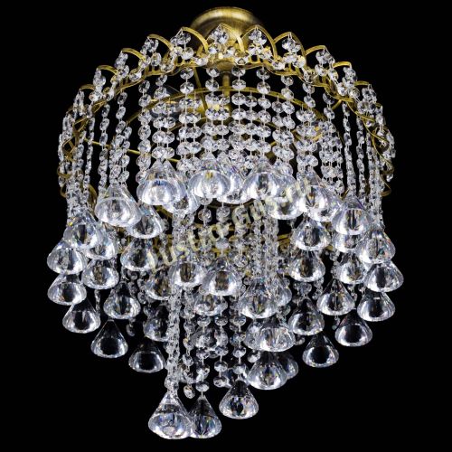 Люстра Капель Водоворот под бронзу конус 40 в Новокузнецке Гусь Хрустальный