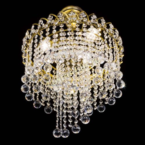 Люстра Капель Водоворот под бронзу шар 30 в Новокузнецке Гусь Хрустальный