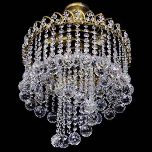 Люстра Капель Водоворот под бронзу шар 40 в Новокузнецке Гусь Хрустальный