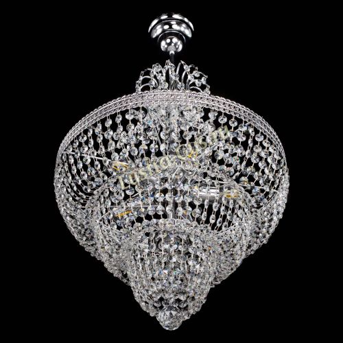 Люстра Каскад Флоренция обтикон №5 с подвесом в Новокузнецке Гусь Хрустальный