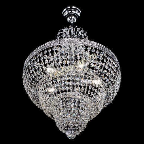 Люстра Каскад Флоренция обтикон №5 с подвесом в Новокузнецке Гусь Хрустальный