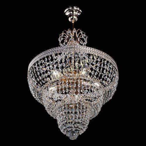 Люстра Каскад Флоренция обтикон №5 с подвесом в Новокузнецке Гусь Хрустальный