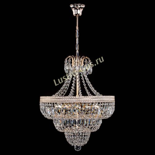 Люстра Каскад Флоренция обтикон №5 удлиненная в Новокузнецке Гусь Хрустальный