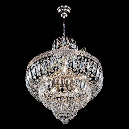 Люстра Каскад Флоренция обтикон №5 удлиненная в Новокузнецке Гусь Хрустальный