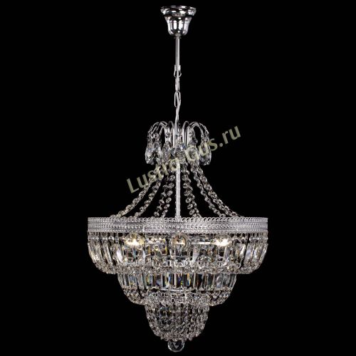 Люстра Каскад Флоренция обтикон №5 удлиненная в Новокузнецке Гусь Хрустальный