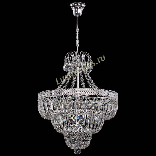Люстра Каскад Флоренция обтикон №5 удлиненная в Новокузнецке Гусь Хрустальный