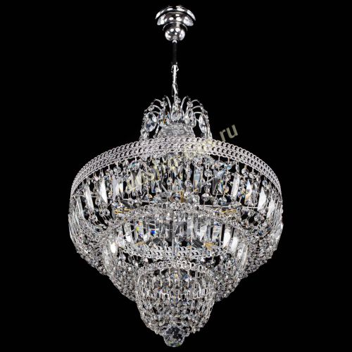 Люстра Каскад Флоренция обтикон №5 удлиненная в Новокузнецке Гусь Хрустальный