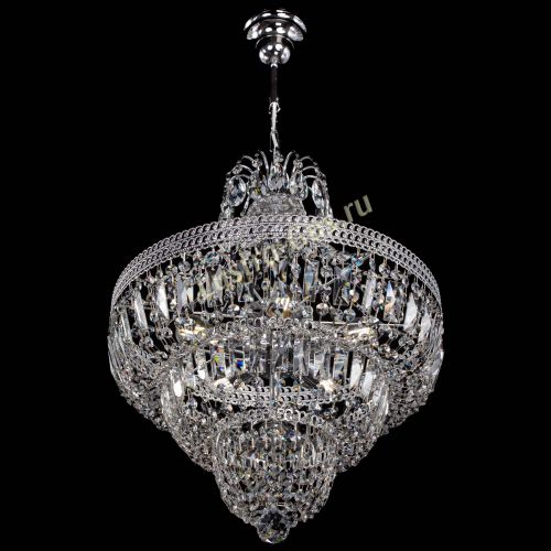 Люстра Каскад Флоренция обтикон №5 удлиненная в Новокузнецке Гусь Хрустальный