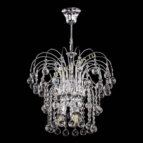 Люстра Каскад Шар №2 в Новокузнецке Гусь Хрустальный