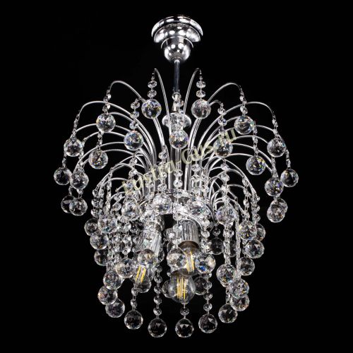 Люстра Каскад Шар №2 в Новокузнецке Гусь Хрустальный