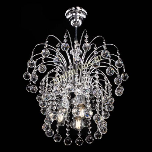 Люстра Каскад Шар №2 в Новокузнецке Гусь Хрустальный