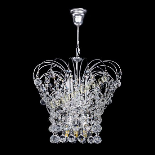 Люстра Каскад Шар №3 в Новокузнецке Гусь Хрустальный