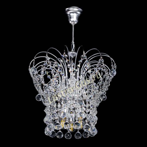 Люстра Каскад Шар №3 в Новокузнецке Гусь Хрустальный