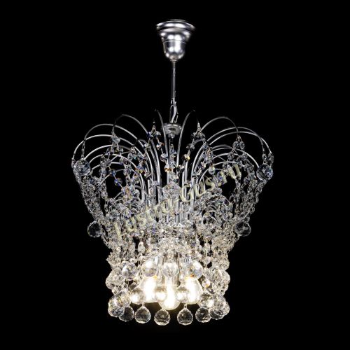 Люстра Каскад Шар №3 в Новокузнецке Гусь Хрустальный