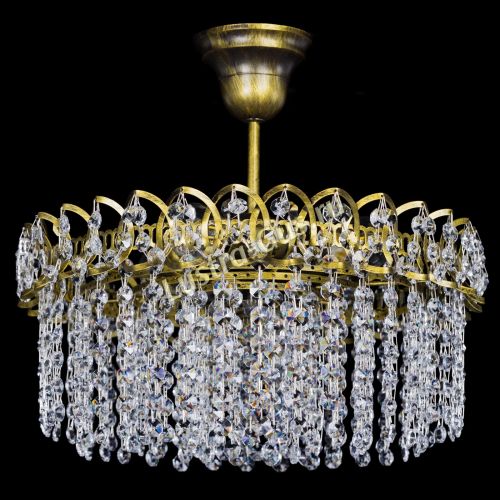 Люстра Хрустальная капель №3 под бронзу в Новокузнецке Гусь Хрустальный