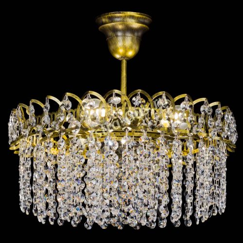 Люстра Хрустальная капель №3 под бронзу в Новокузнецке Гусь Хрустальный