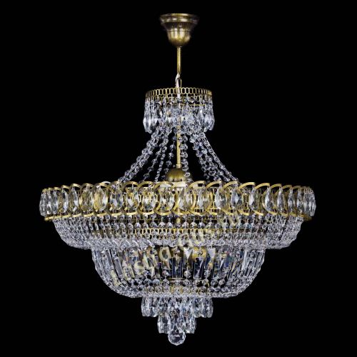 Люстра Хрустальный Каскад №8 с подвесом под бронзу в Новокузнецке Гусь Хрустальный
