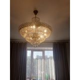 Люстра Хрустальный Каскад №8 с подвесом под бронзу в Новокузнецке